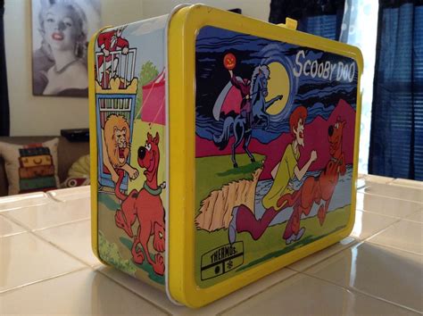 1973 scooby doo metal lunch box|Scooby Doo lunch bag.